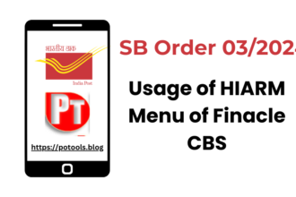Usage of HIARM Menu of Finacle CBS