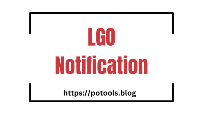 LGO Notification of Maharashtra Circle